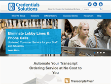 Tablet Screenshot of credentialssolutions.net